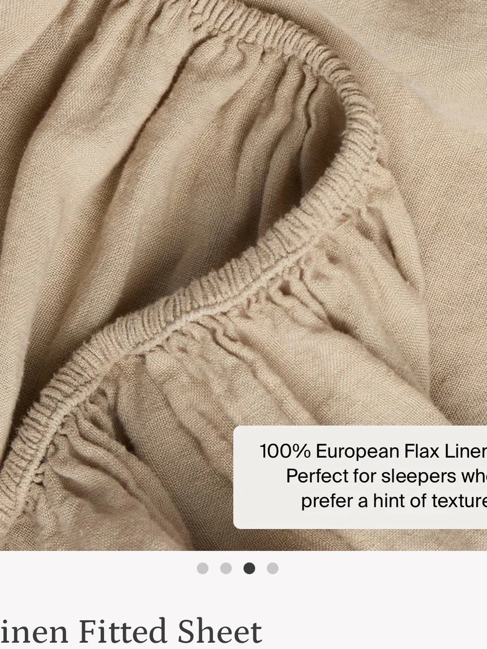 Parachute NEW Queen Size Linen Fitted Sheet $150 MSRP